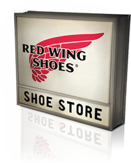 Red Wing Shoes store sign